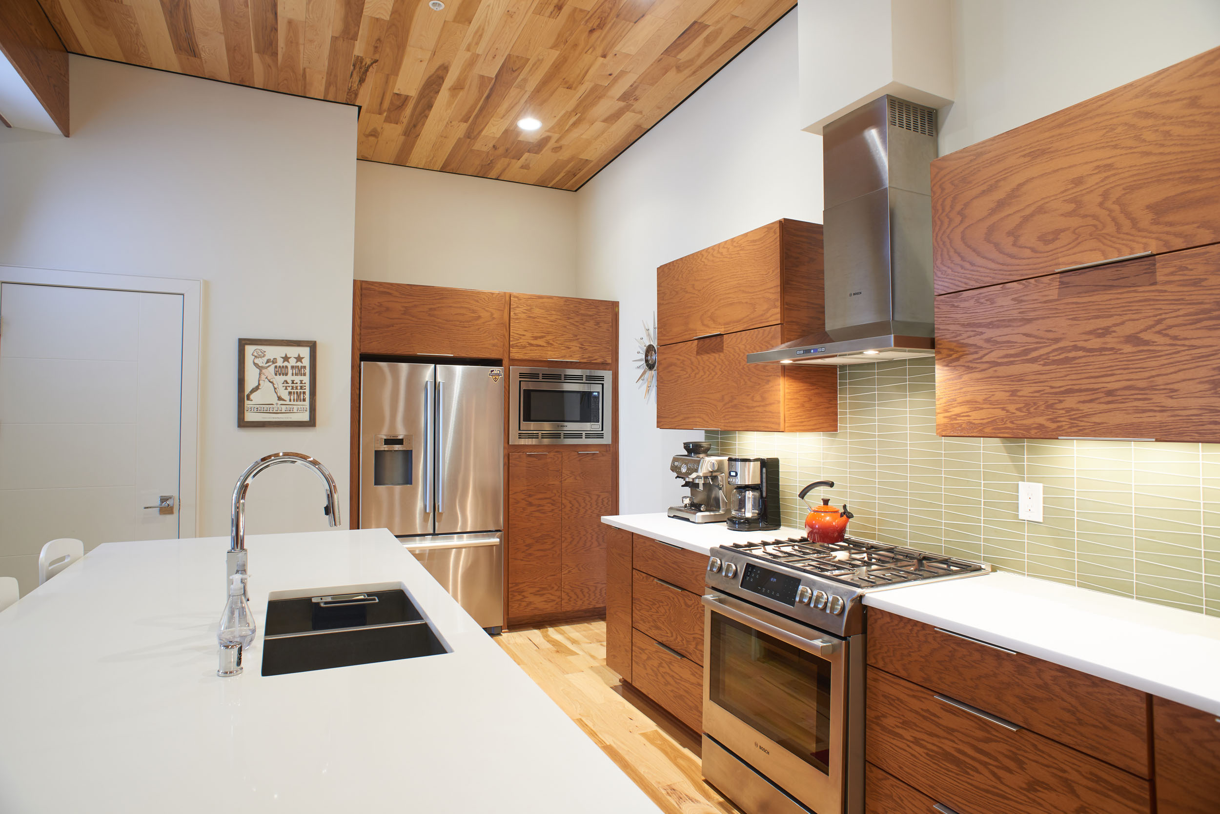 Kitchen renovation in Louisville, Kentucky with amish cabinetry.