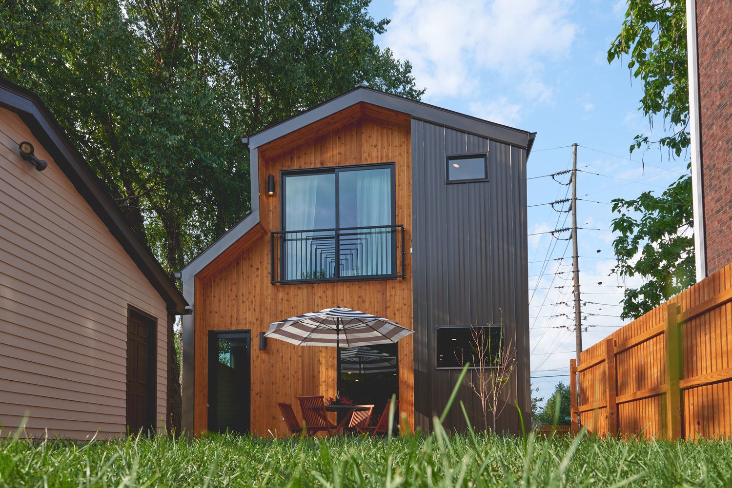 The exterior of the home renovation of the Lily.