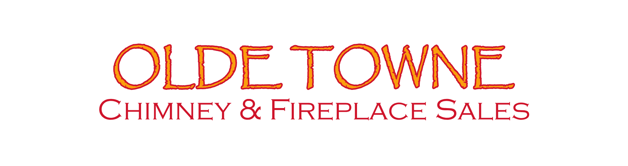 Olde Towne Chimney red gold logo