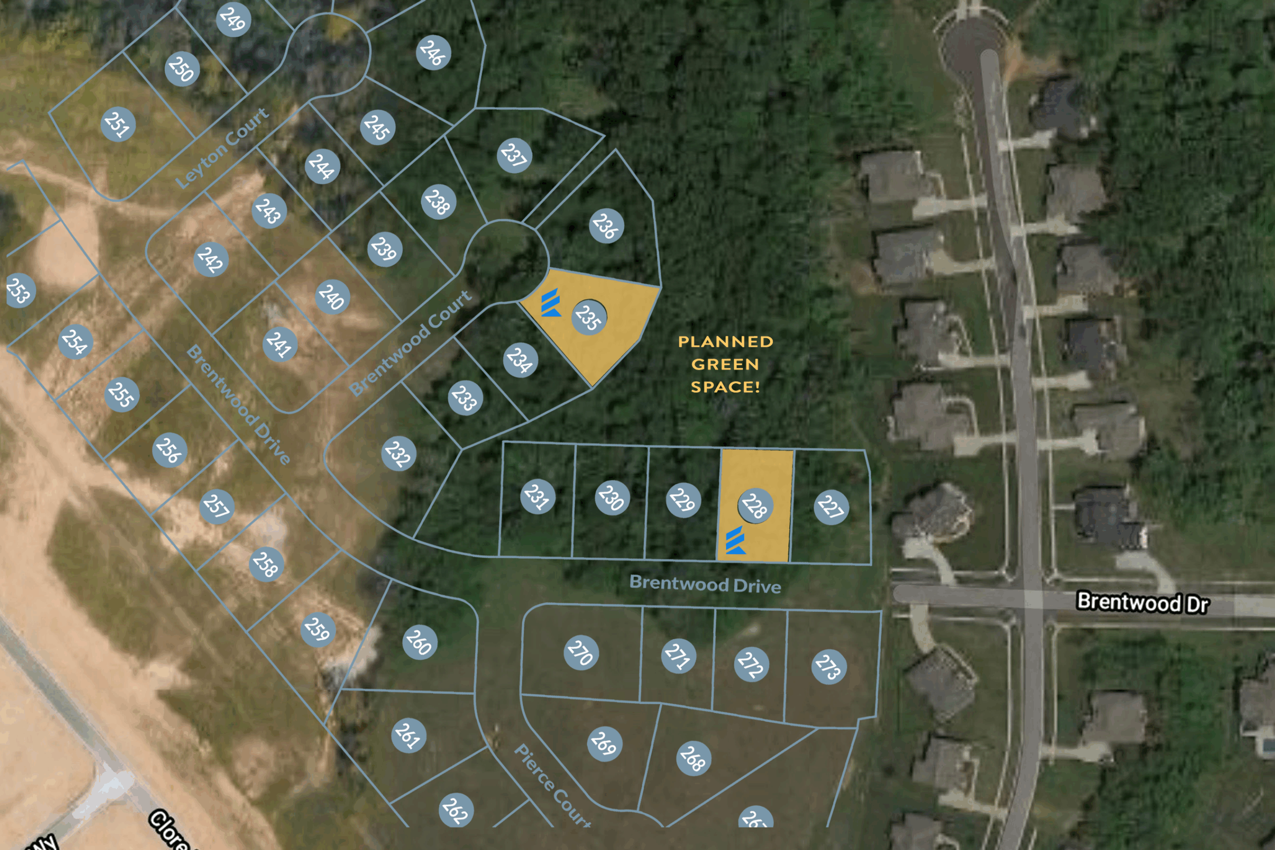 Brentwood Section 6 site map Crestwood, KY