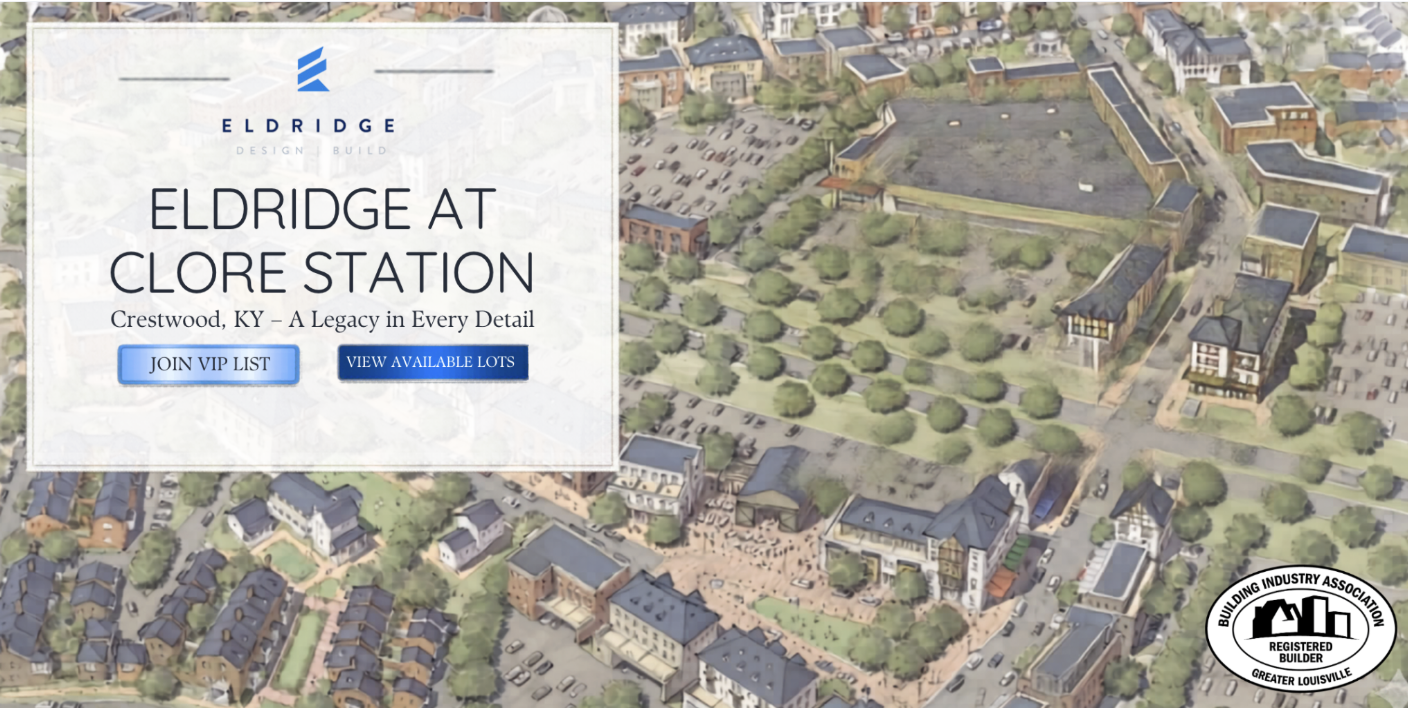 Eldridge Company is proud to build at Clore Station in Crestwood.