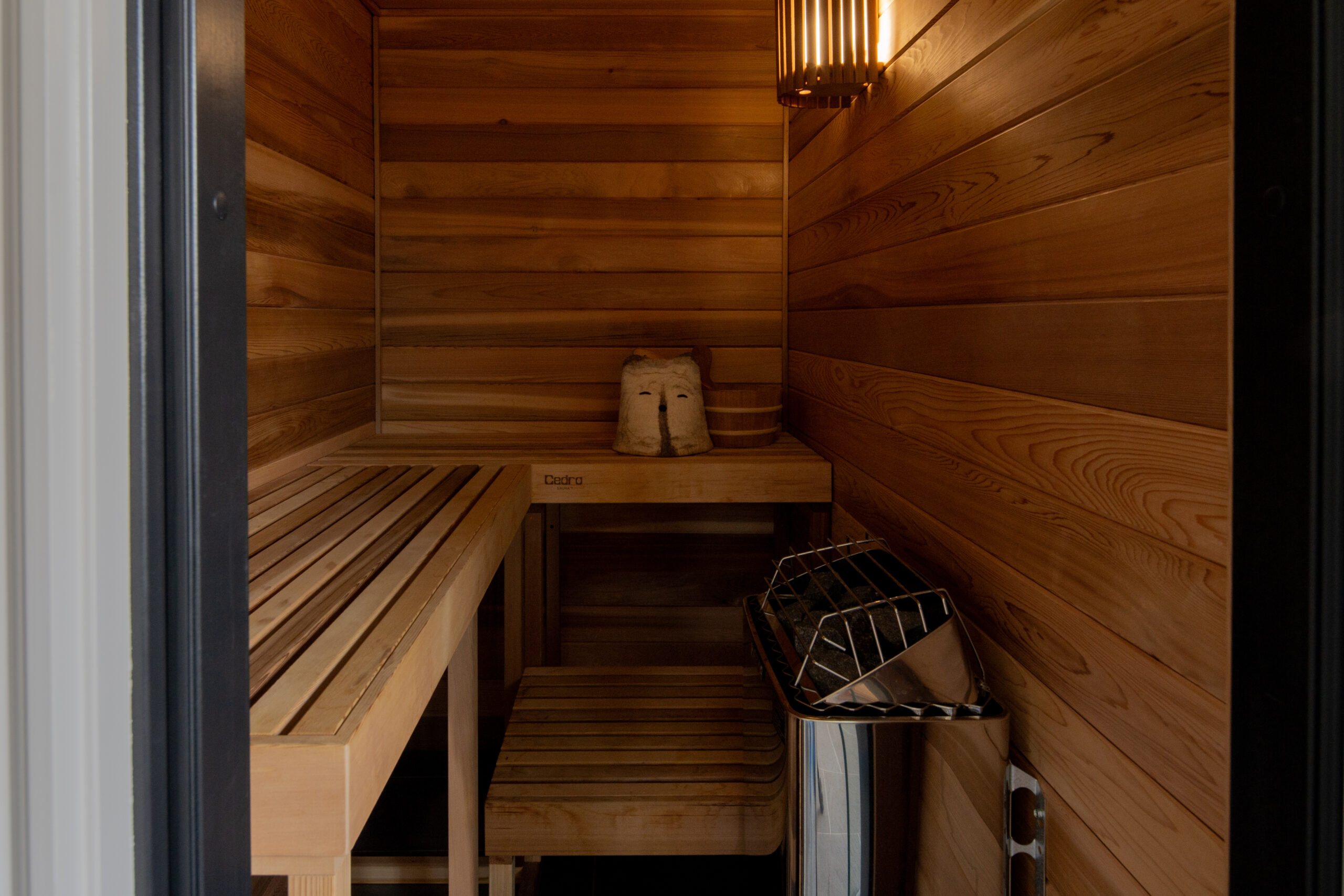 Sauna added to renovated primary bathroom