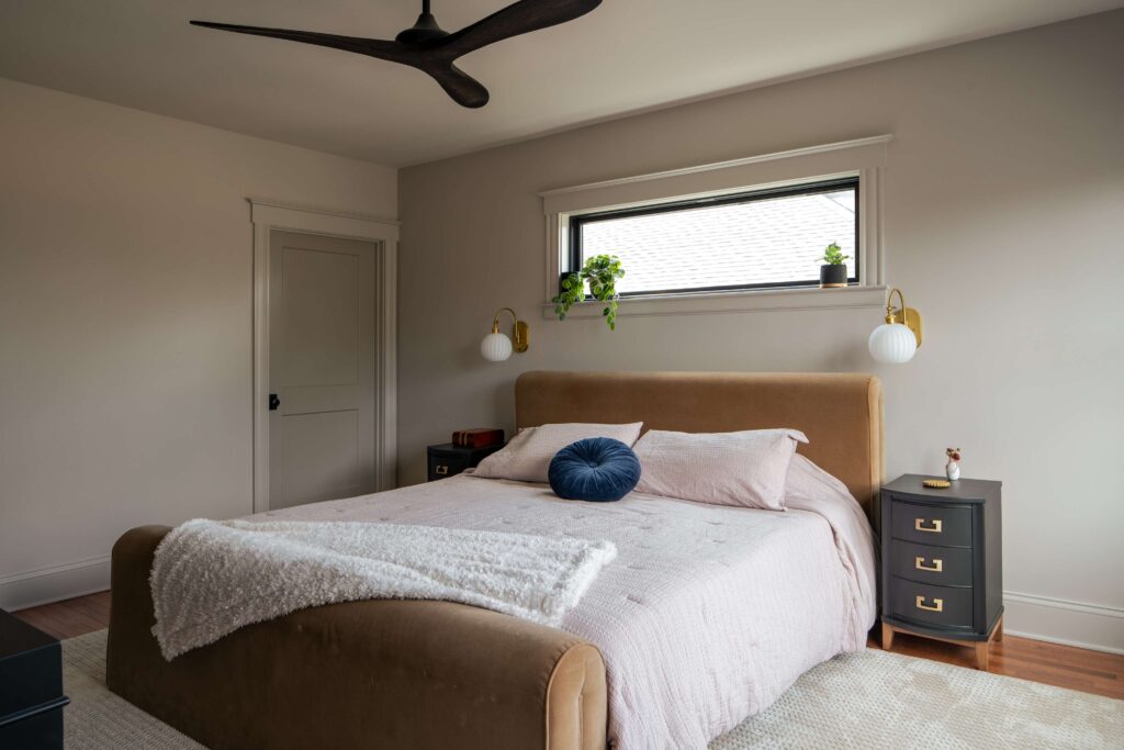 Primary bedroom in Louisville home