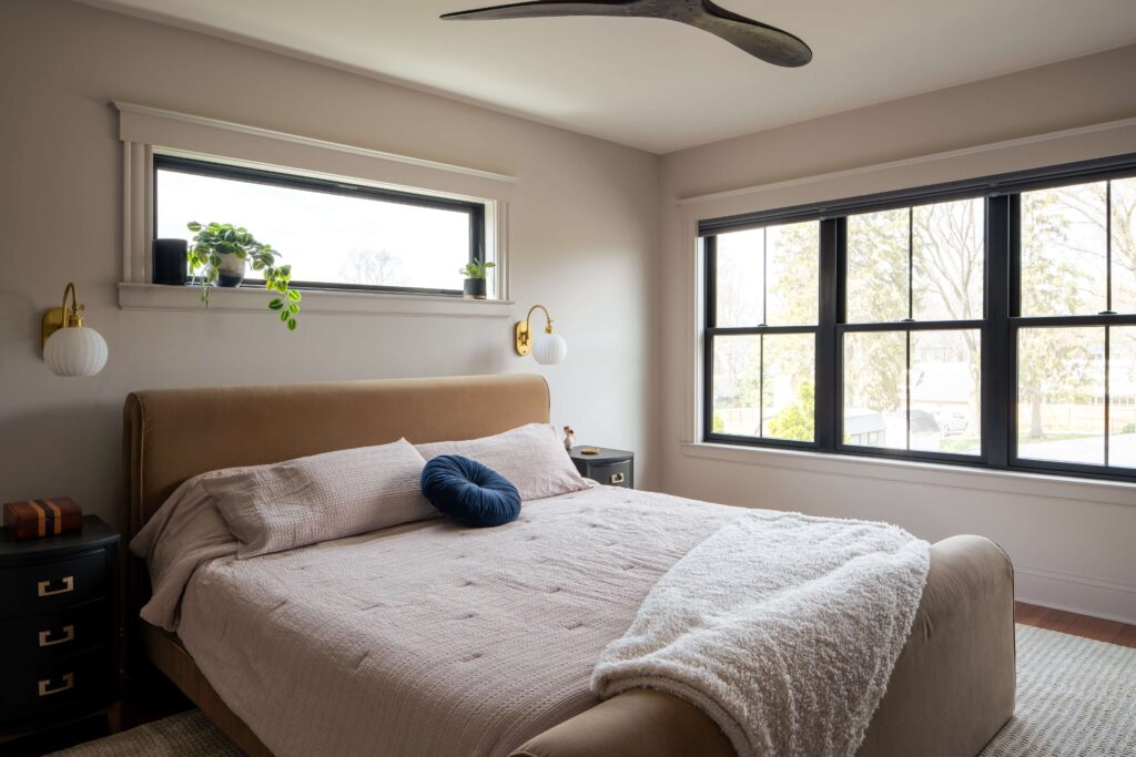 Renovated primary bedroom