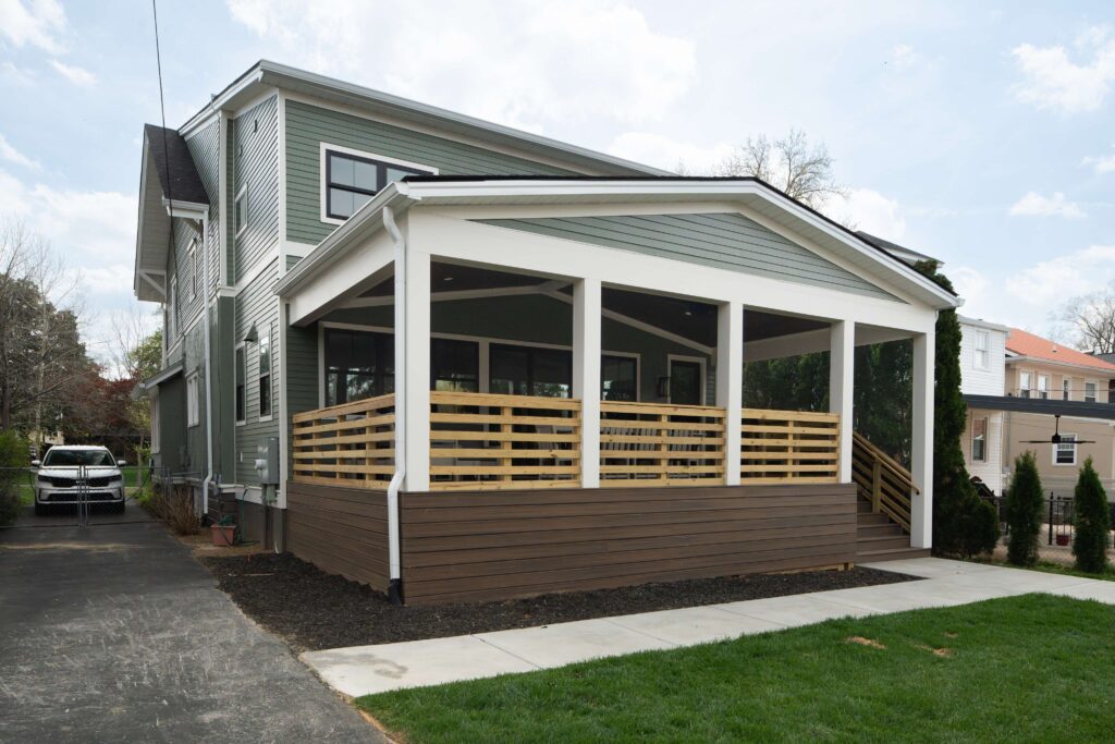 Exterior renovation for whole home renovation