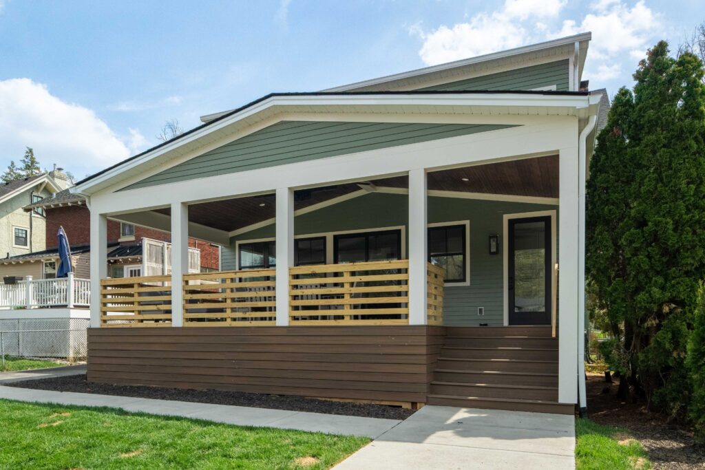 Home renovation of a patio deck